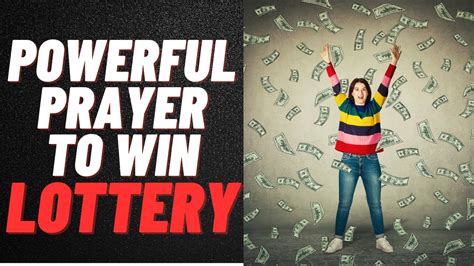 praying to win the lottery.